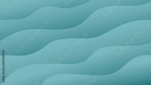 Bright blue layered wavy background