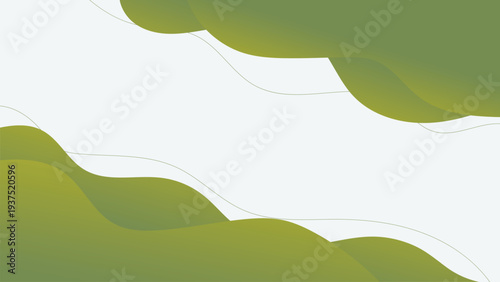 Bright natural green wavy background