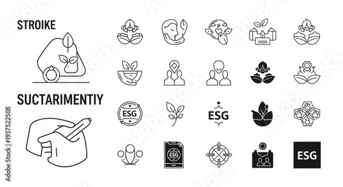 Black and white representing sustainability and corporate responsibility concepts