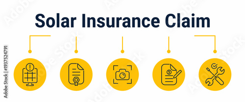 Solar insurance claim and repair approval workflow