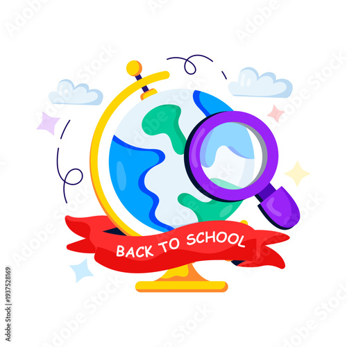 Perfect design illustration of global research 