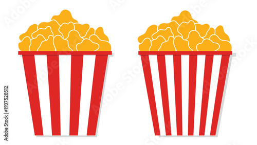 bucket of popcorn vector