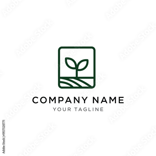 Seedling Logo Design for Company Branding.