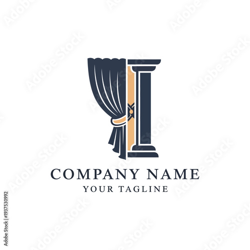 Luxury Letter I Logo Design Template.