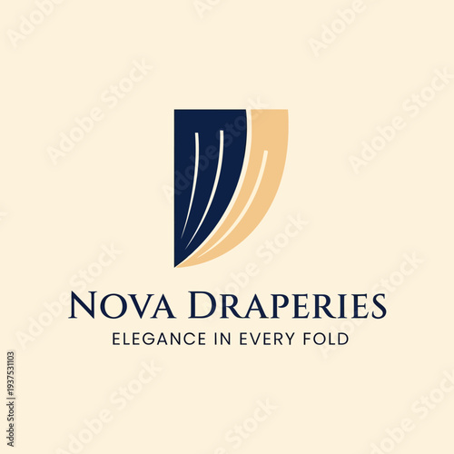 Nova Drapes Logo Design Element.