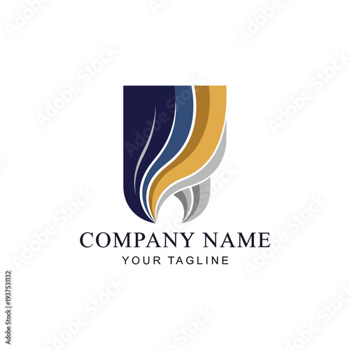 Abstract Company Logo Design Template.
