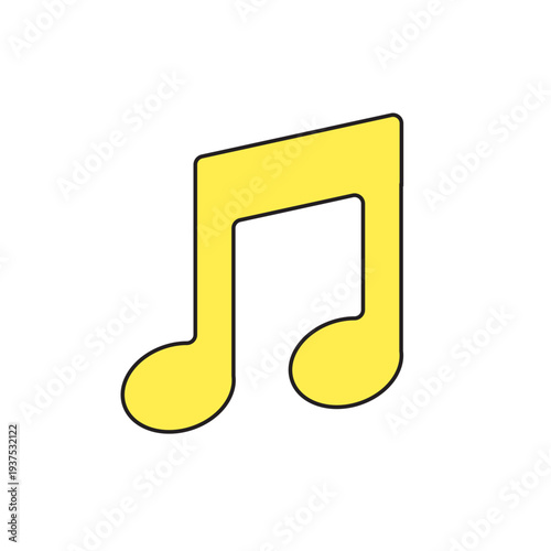 音楽を表す音符アイコンのイラスト