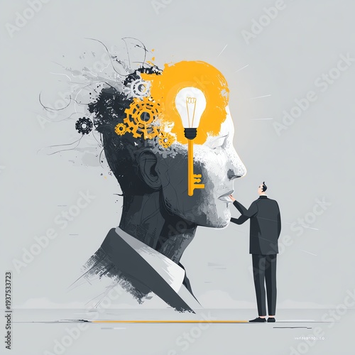 Wallpaper Mural Unlocking creative minds concept Torontodigital.ca