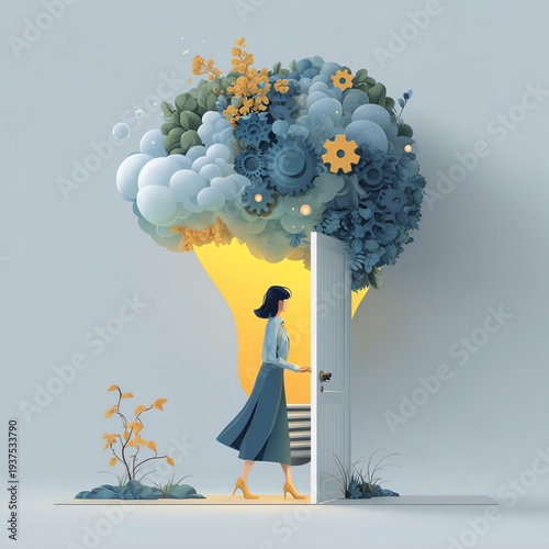 Wallpaper Mural Creative growth and security concept Torontodigital.ca