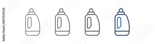 
outline icon set bleach with bleach design
