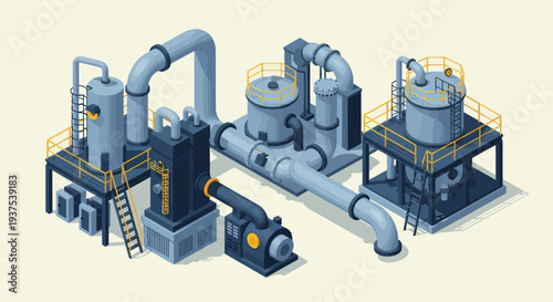 Industrial Chemical Plant Equipment and Machinery.