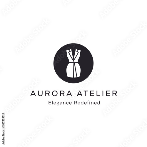 Aurora Atelier Logo Elegant Fashion Design.