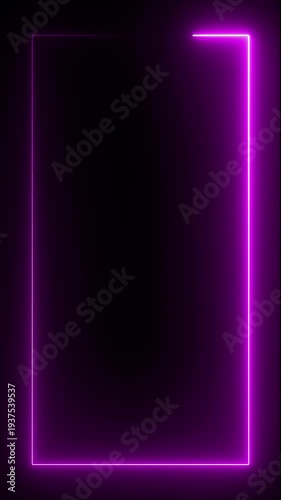 Wallpaper Mural Animation of glowing neon rectangles abstract background. Seamless loop animated rectangle picture frame.
live streaming neon text frame animation. Abstract glowing neon light rectangle animation. Torontodigital.ca
