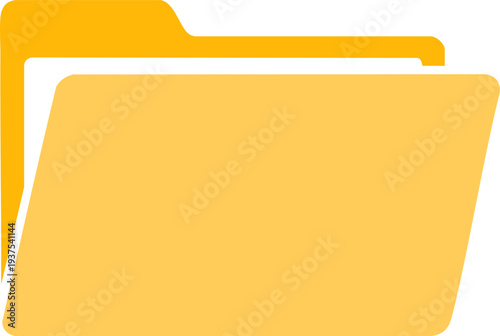Yellow folder icon for document organization and file management
