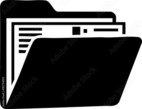 Digital Folder Content Preview Icon