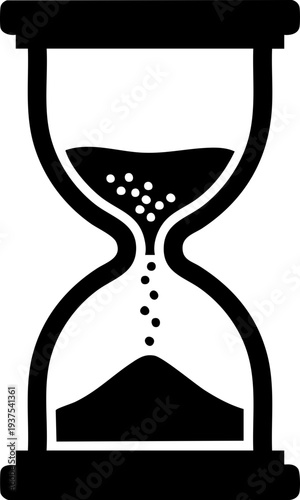 Hourglass icon for time management and deadline waiting