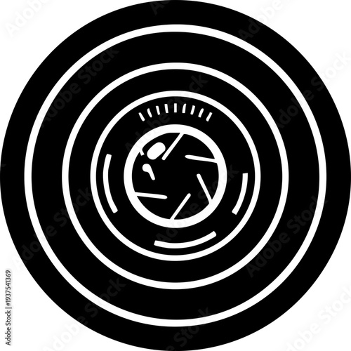 Camera Shutter Aperture Lens Icon
