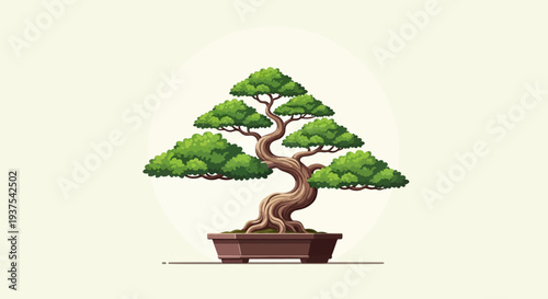 Pixel Art Bonsai Tree