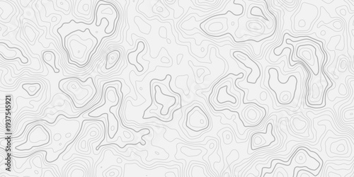 Minimal Geographic Topographic Contour Lines Seamless Pattern with Mountain Relief Map Texture Background
Abstract Terrain Landscape Line Art Illustration for Modern Cartography Style Design