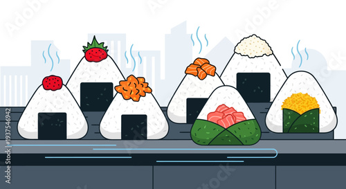 Japanese Rice Balls Assortment