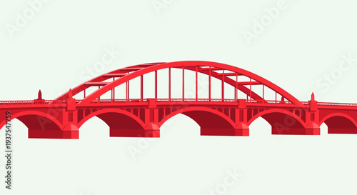Red Arch Bridge Structure
