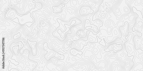 Minimal Topographic Contour Lines Seamless Pattern with Abstract Geographic Mountain Relief Map Grid Background Texture
Modern Terrain Topo Map Line Art Illustration for Landscape Design, Cartography 