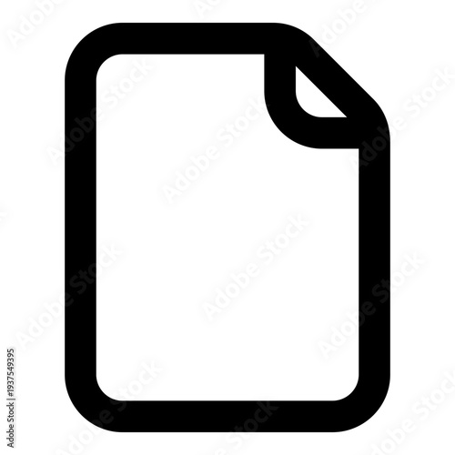 Modern document icon for professional business presentation