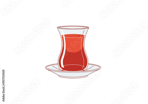 Traditional Beverage Served in Elegant Glassware on White Saucer Refreshing Drink for Warm Weather and Social Gatherings Occasion