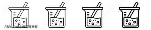 Beaker  Icon Set Different Style Collection