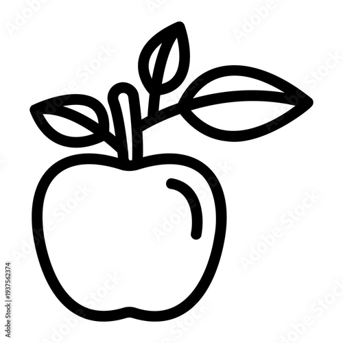 apple Line Icon
