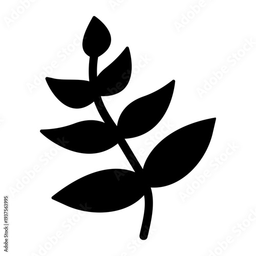 Fern leaf Solid icon