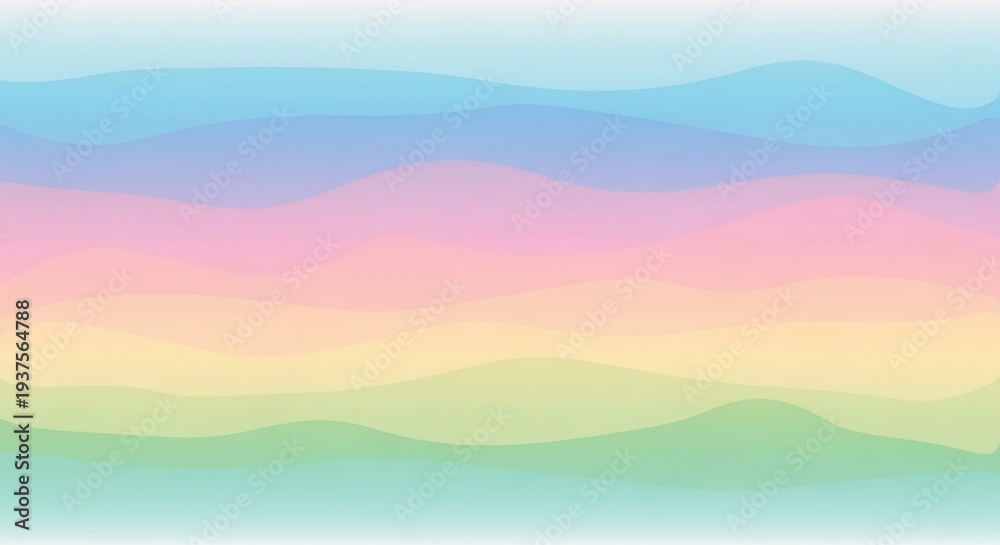Fototapeta premium Abstract layered colorful landscape