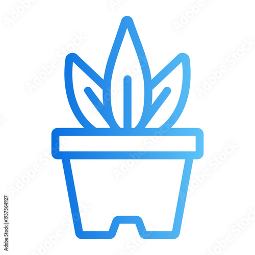 Potted plant Line Gradient Icon
