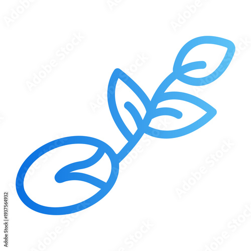 Plant sprout Line Gradient Icon