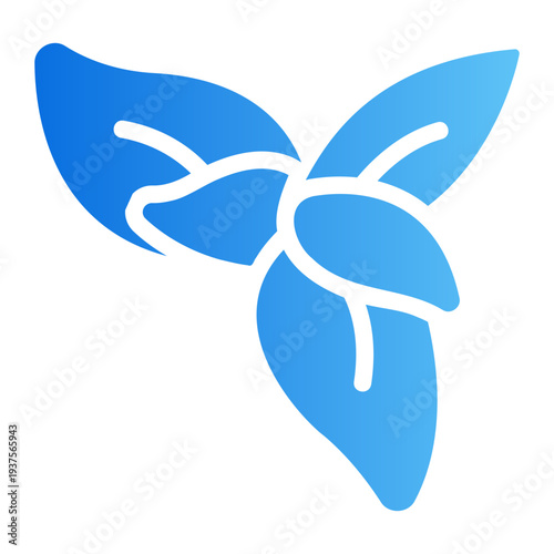 Basil herb Line Gradient Icon