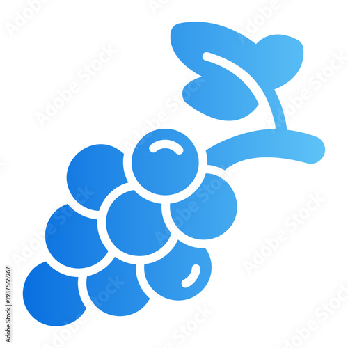 grapes Line Gradient Icon