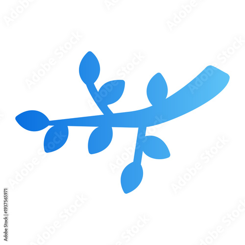 Leaves Line Gradient Icon