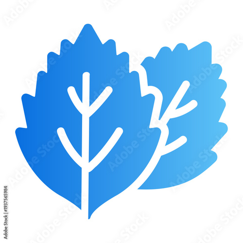 Mint leaf Line Gradient Icon