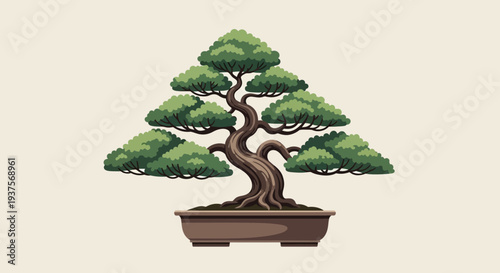 Pixel Art Bonsai Tree
