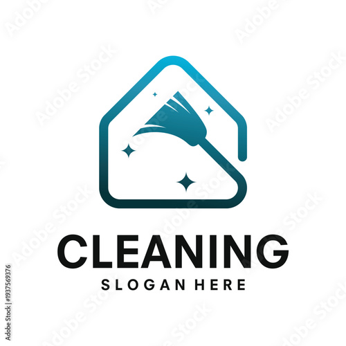 Cleaning Service Logo Design template illustration vector