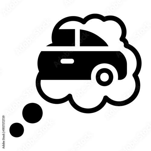 Dream car Solid icon