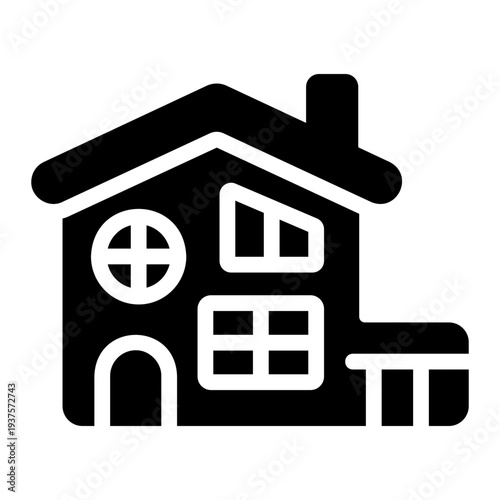 Dream house Solid icon