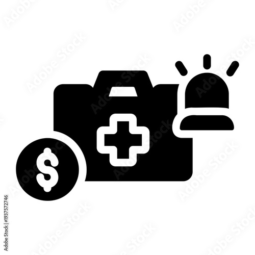 Emergency fund Solid icon