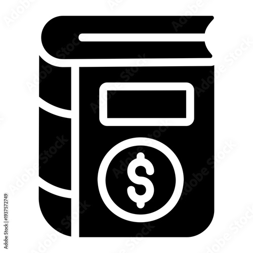 Finance notebook Solid icon