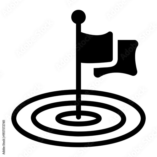 Goal achieved flag Solid icon