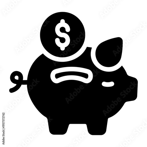 Piggy bank Solid icon