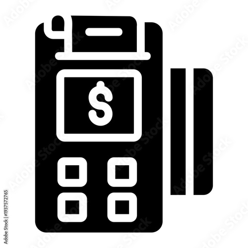 Pos terminal Solid icon