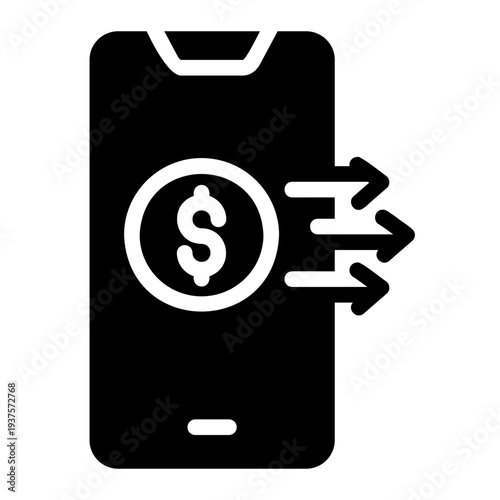 Money transfer Solid icon