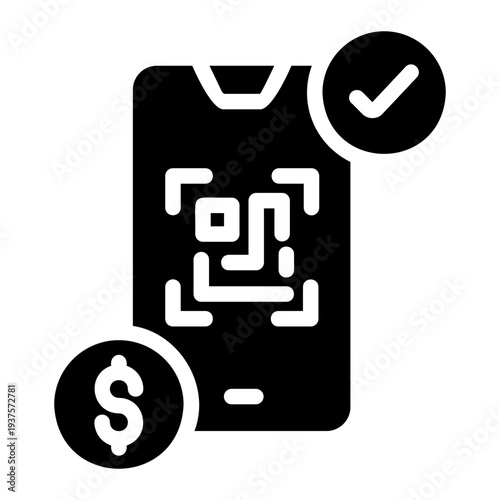 Qr payment Solid icon