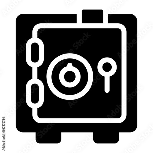 Safe vault Solid icon